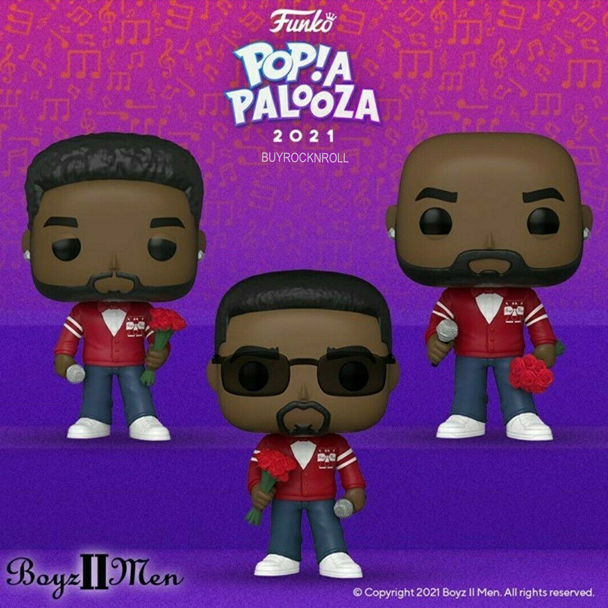 IN STOCK! Boyz to Men Collectible 2021 Funko Pop Rocks 3 Figure Set in Funko Foldable Protectors