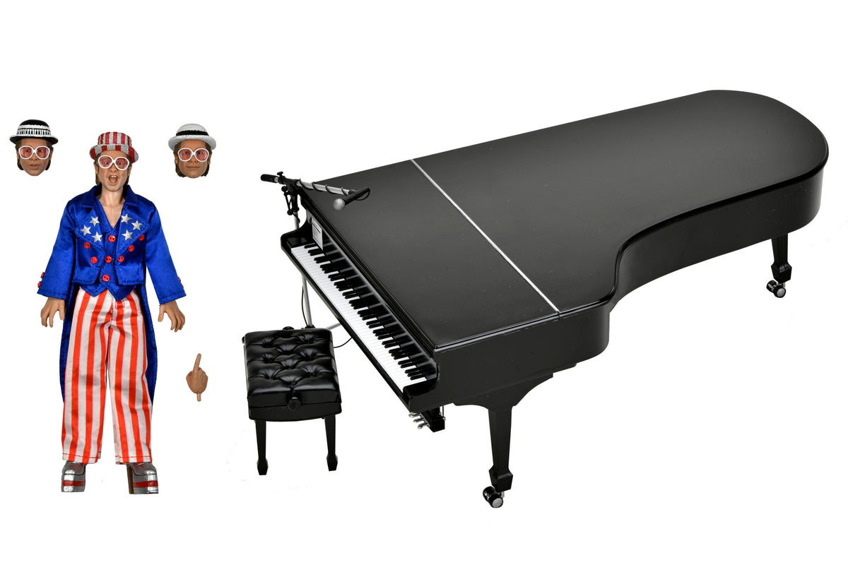 Elton John Collectible 2023 NECA Live in '76 Louder Than Concorde Tour 8" Clothed Action Figure