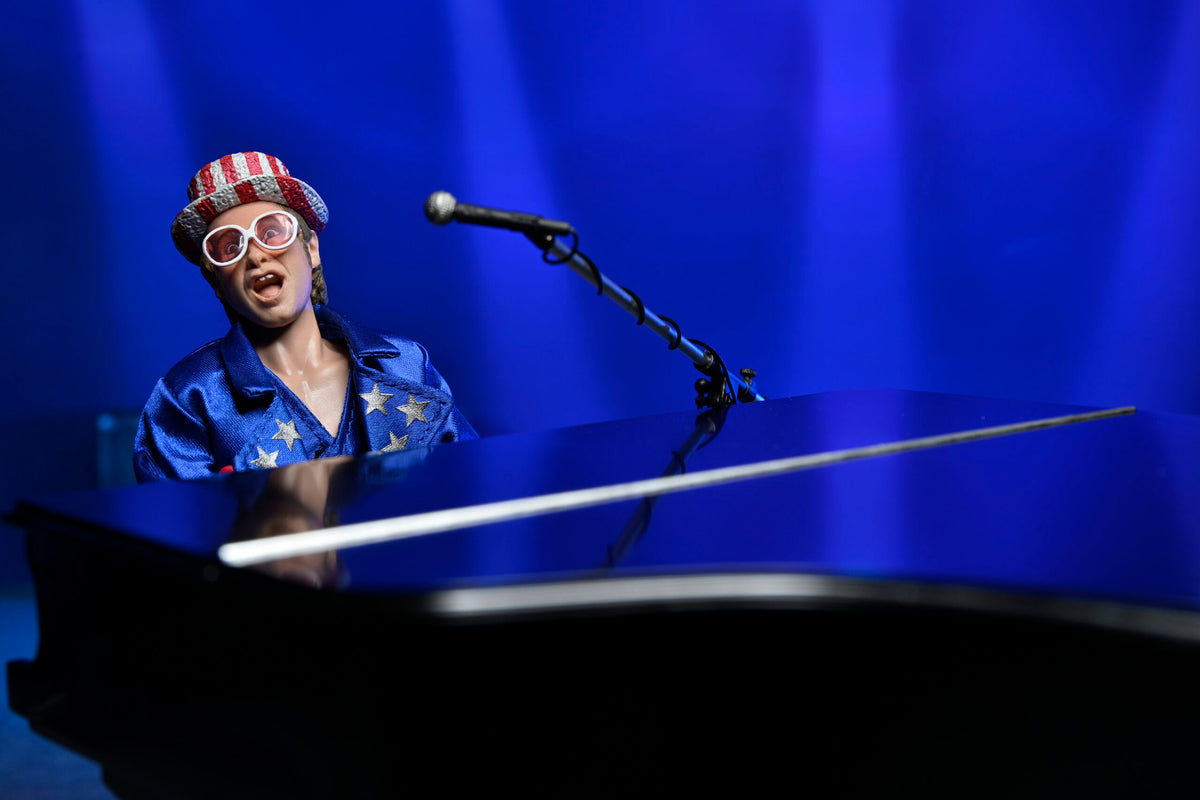Elton John Collectible 2023 NECA Live in '76 Louder Than Concorde Tour 8" Clothed Action Figure