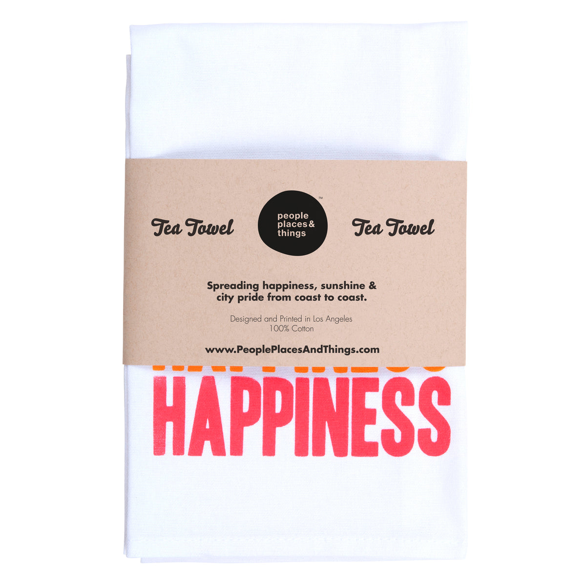 Summer of Love/Monterey Pop - Peace, Love & Happiness TeaTowel Set of 3