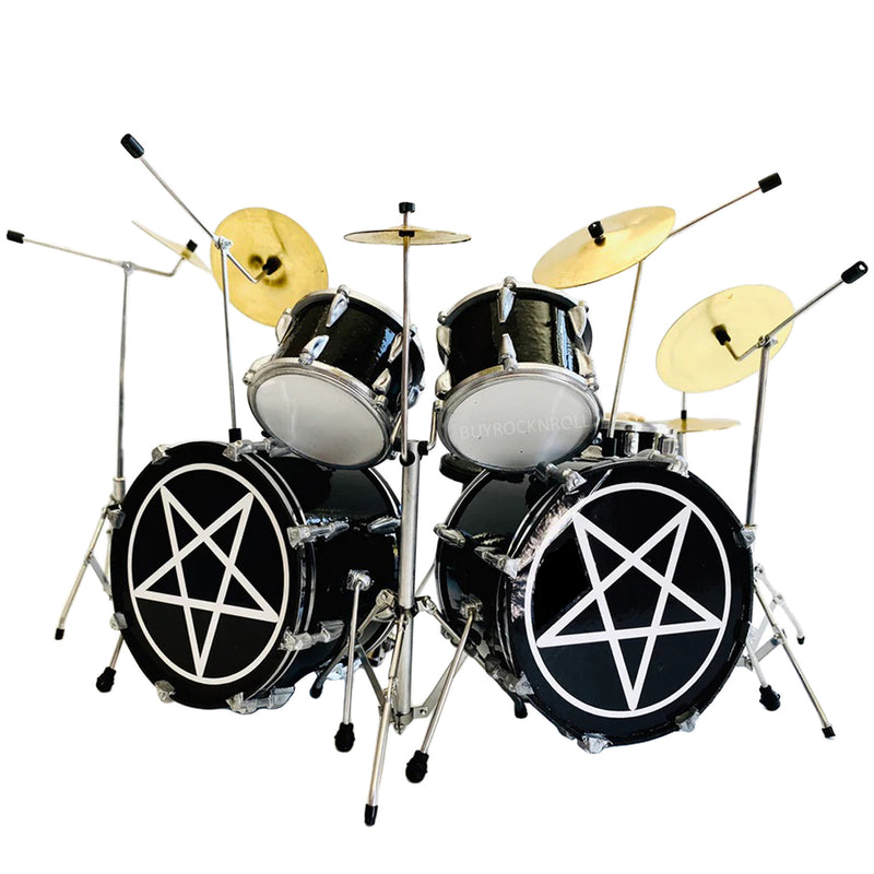 PREORDER - Motley Crue Collectible Axe Heaven Tommy Lee Shout at the Devil Drum Set Miniature Replica