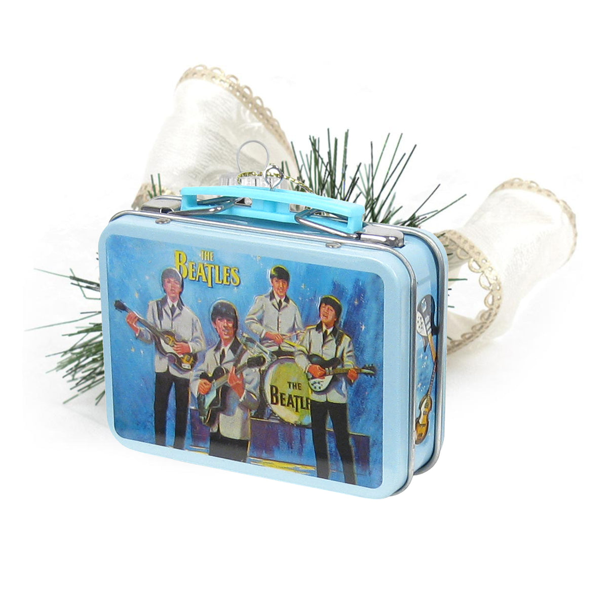 Beatles Collectibles: 2012 Kurt Adler Miniature Aladdin Lunch Box Christmas Ornaments