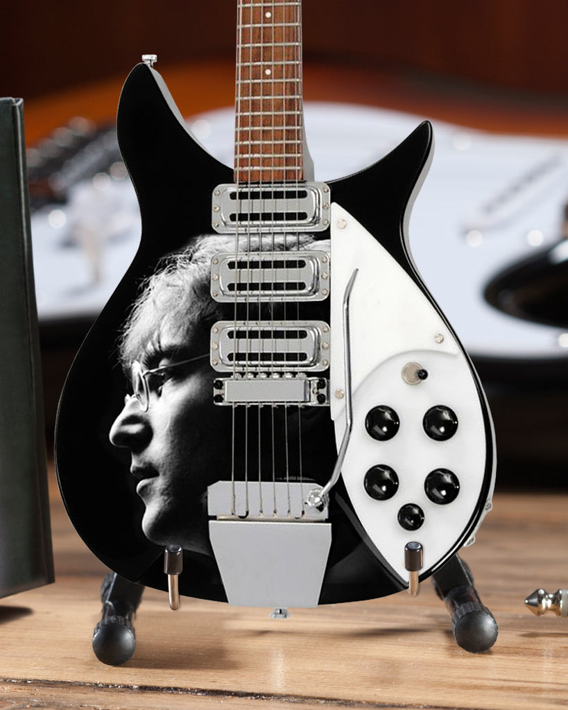 John Lennon Collectible Licensed Fab Four - Tribute Mini Guitar - Radio Days