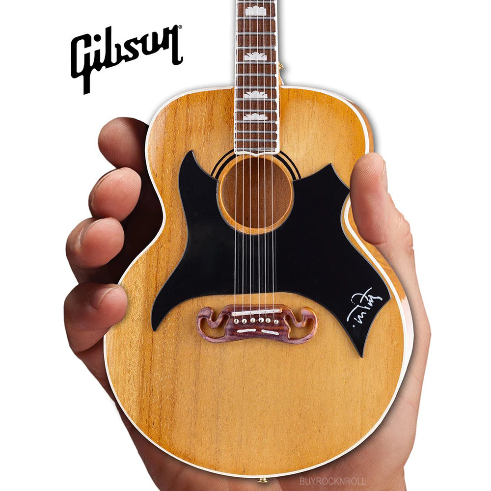 Tom Petty Ccollectible Axe Heaven Gibson SJ-200 Wildflower - Antique Natural Miniature Guitar Model