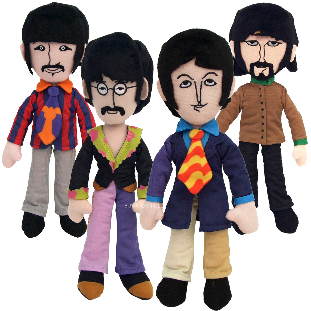 Beatles Collectible Factory Entertainment Yellow Submarine Band Member Plush Doll Box Set