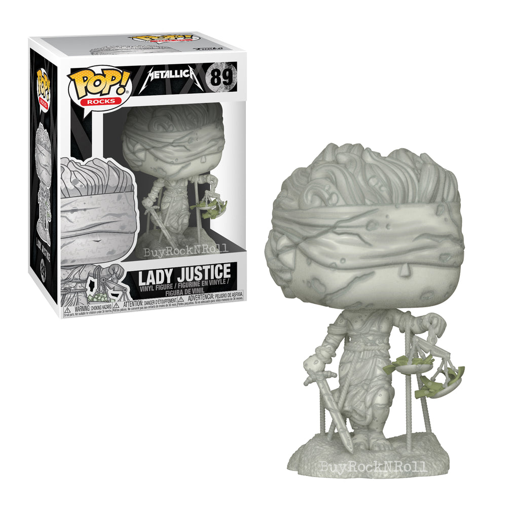Metallica Collectible 2017 Funko POP! Rocks Band Members & Lady Justice Set