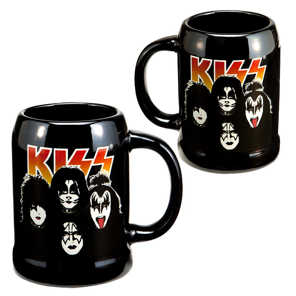 SOLD OUT! KISS Collectible 2012 Vandor Band Member Faces 20 oz Ceramic Stein