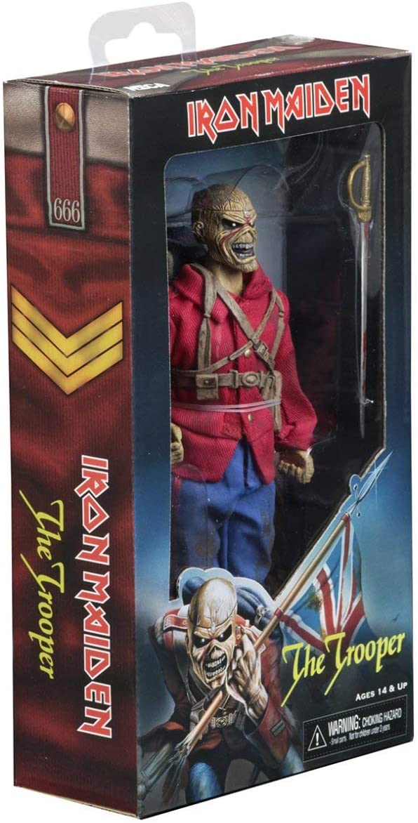 Sold Out! Iron Maiden Collectible 2019 NECA Eddie The Trooper 8" Clothed Action Figure