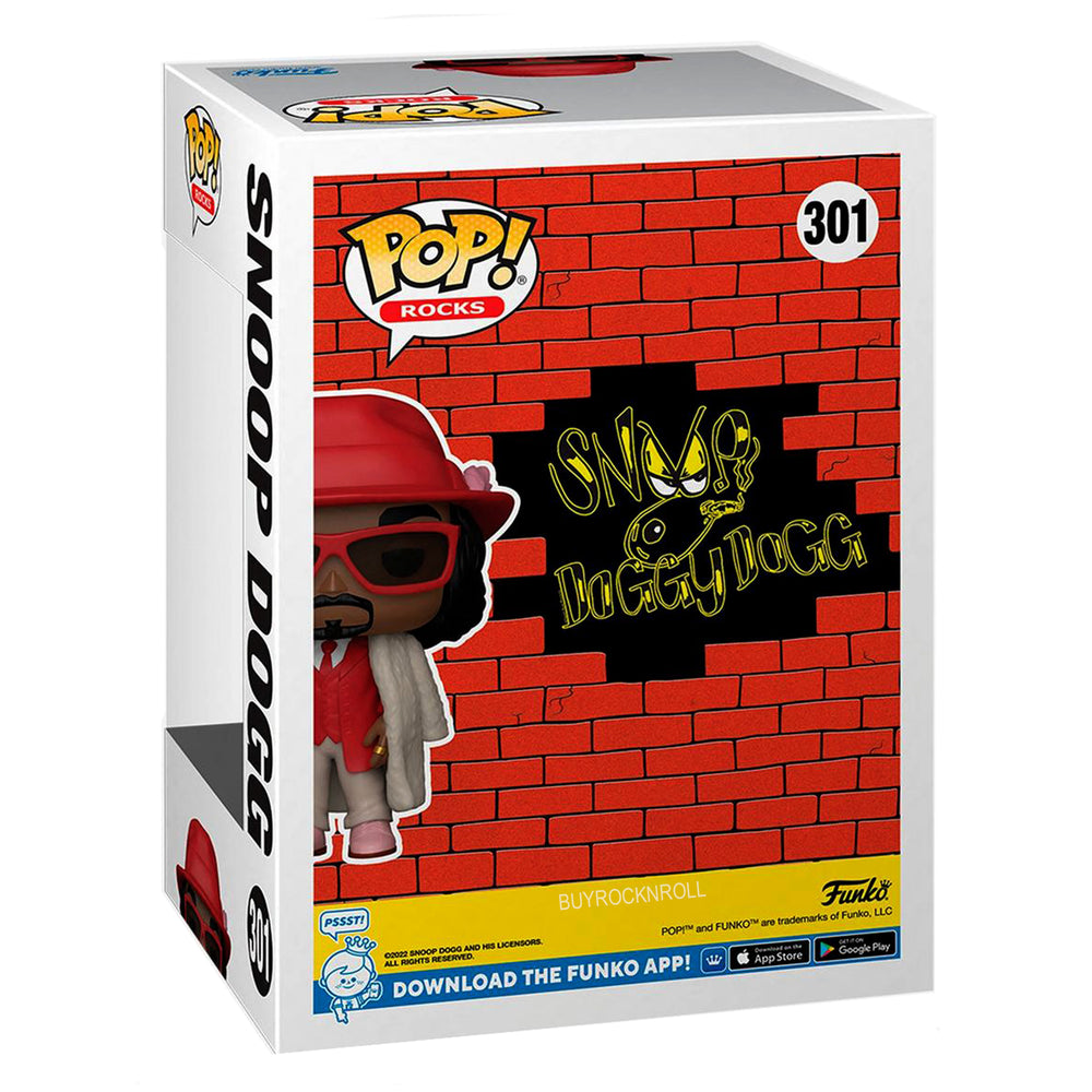 Snoop Dogg Collectible 2022 Handpicked Funko Pop! Rocks In Fur Coat #301 Figure