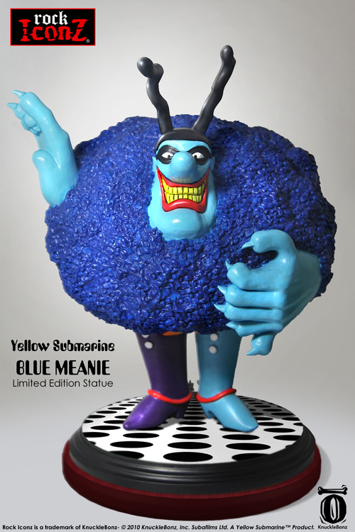Beatles Collectible 2010 KnuckleBonz Yellow Submarine Blue Meanie Rock Iconz Statue Figure
