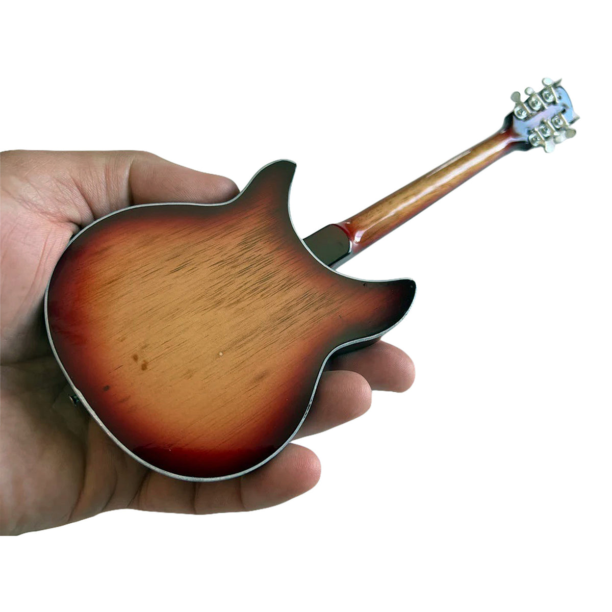 12-String Fire Sunburst Miniature Guitar Replica Collectible