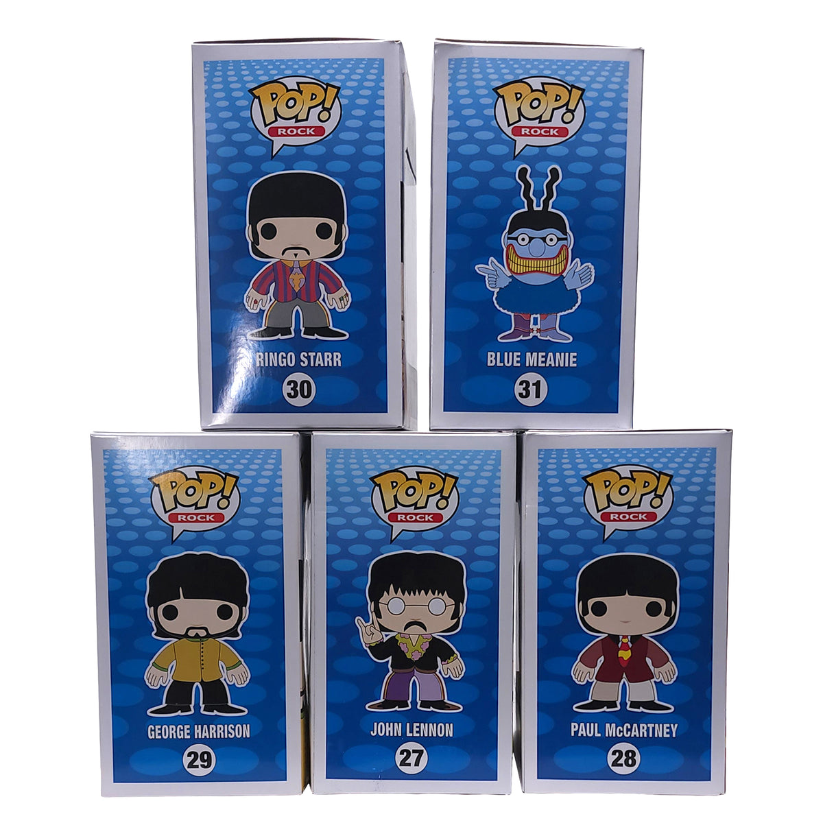 Beatles 2012 Funko Pop! Rocks Yellow Submarine 5 Figure Set Non-Perfect Boxes