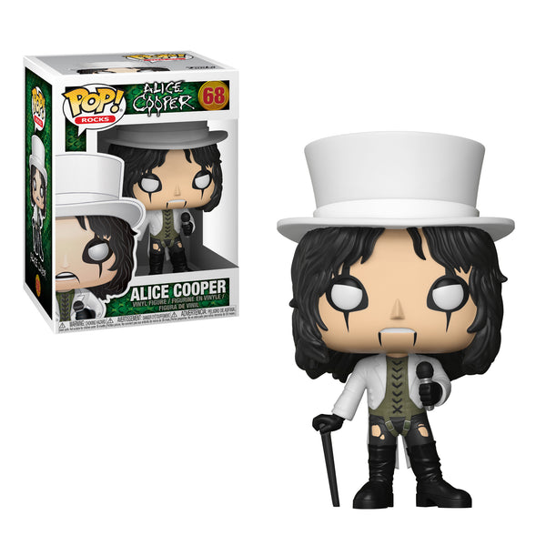 Alice Cooper 2018 Funko Pop! Rocks White Top Hat Vinyl Figure