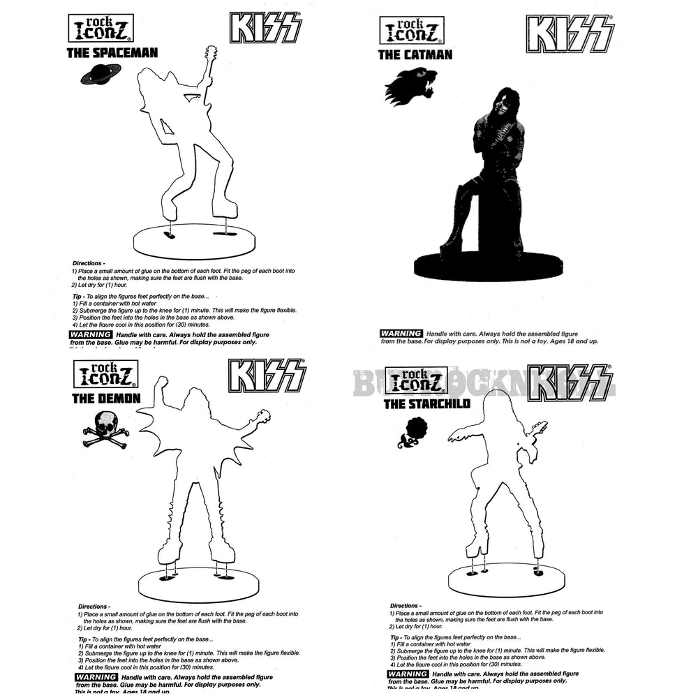 SOLD OUT! KISS Collectible 2016 KnuckleBonz Rock Iconz Alive II Band Members Statue Set