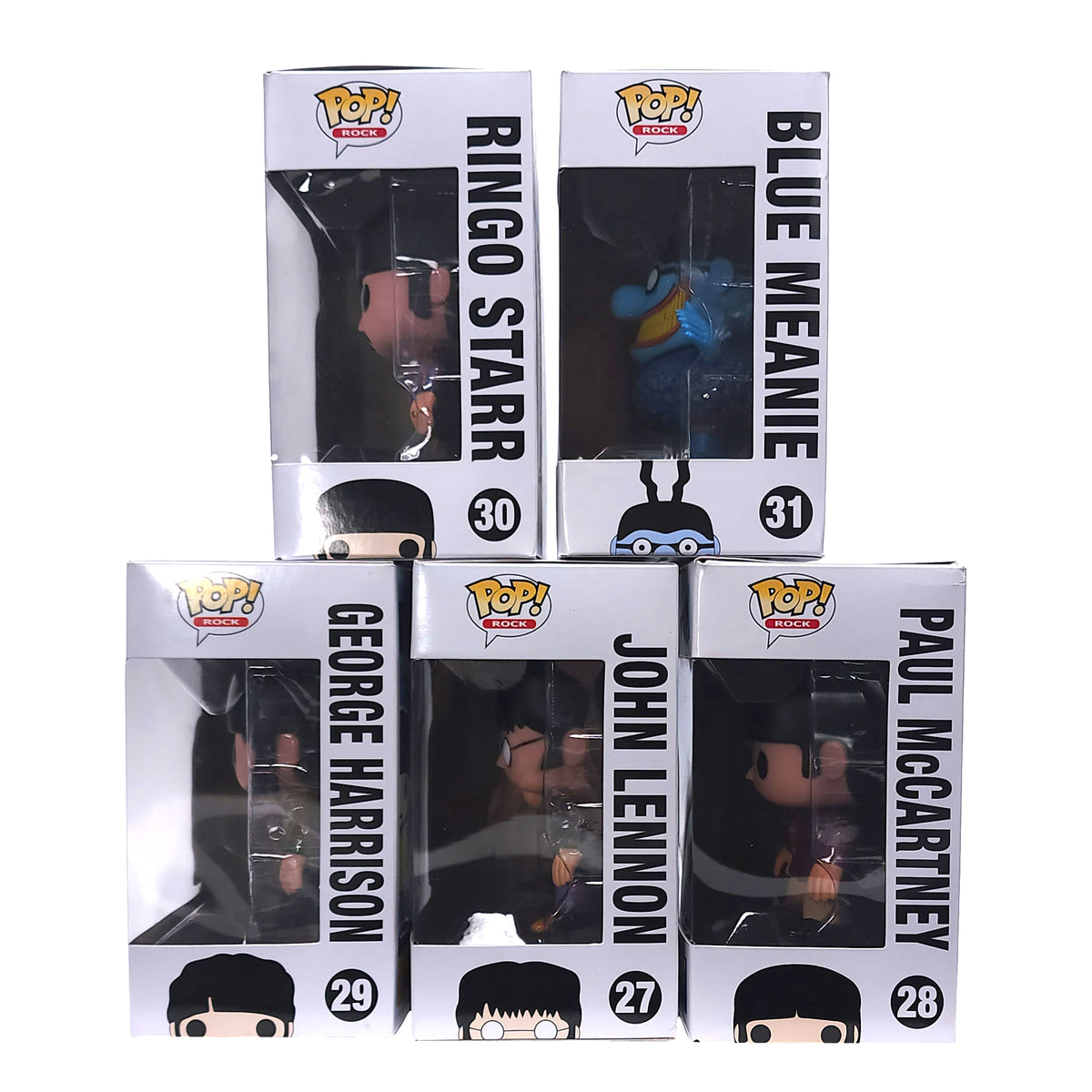 Beatles 2012 Funko Pop! Rocks Yellow Submarine 5 Figure Set Non-Perfect Boxes