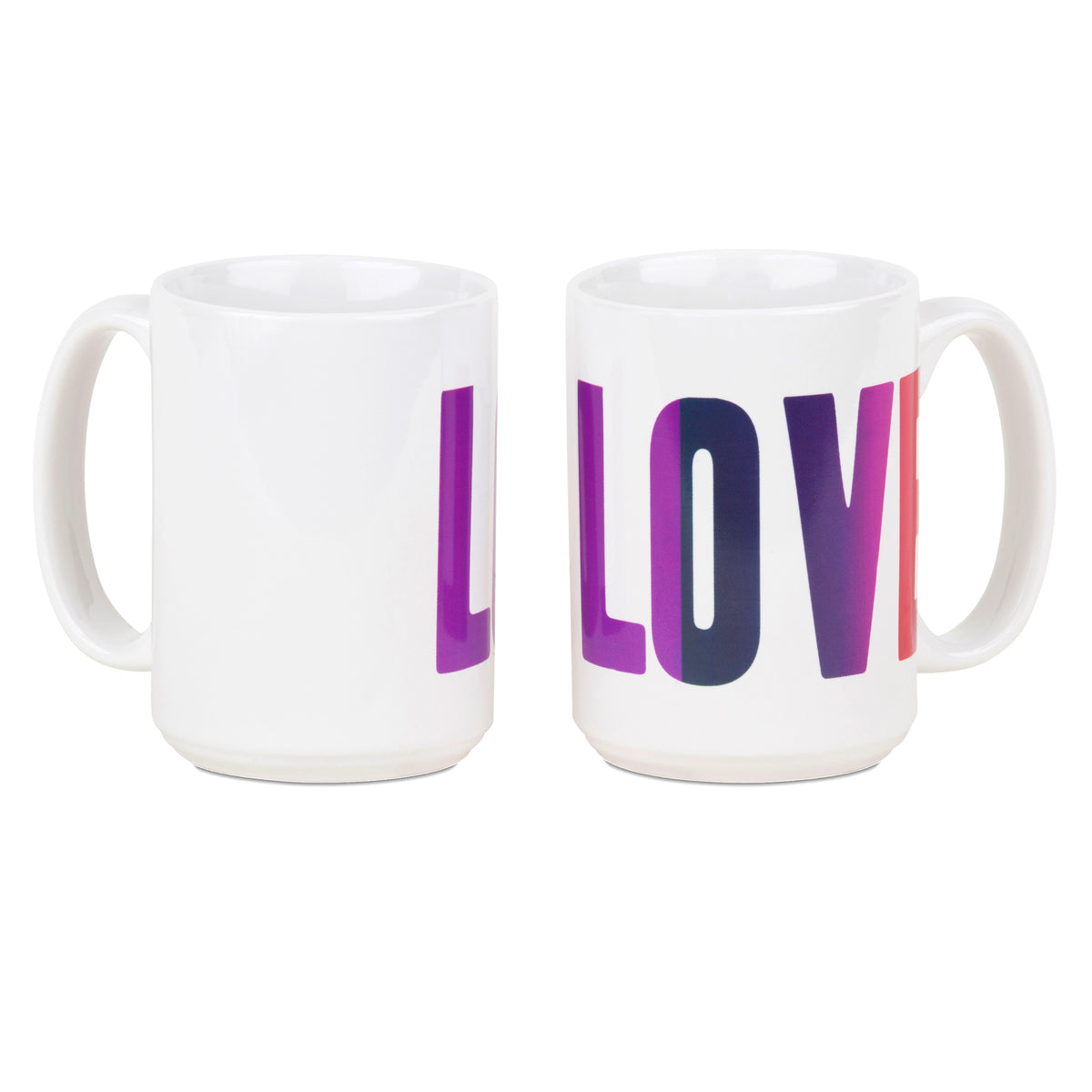 Summer of Love/Monterey Pop - Peace, Love & Happiness Mug Set of 3 (not 6)