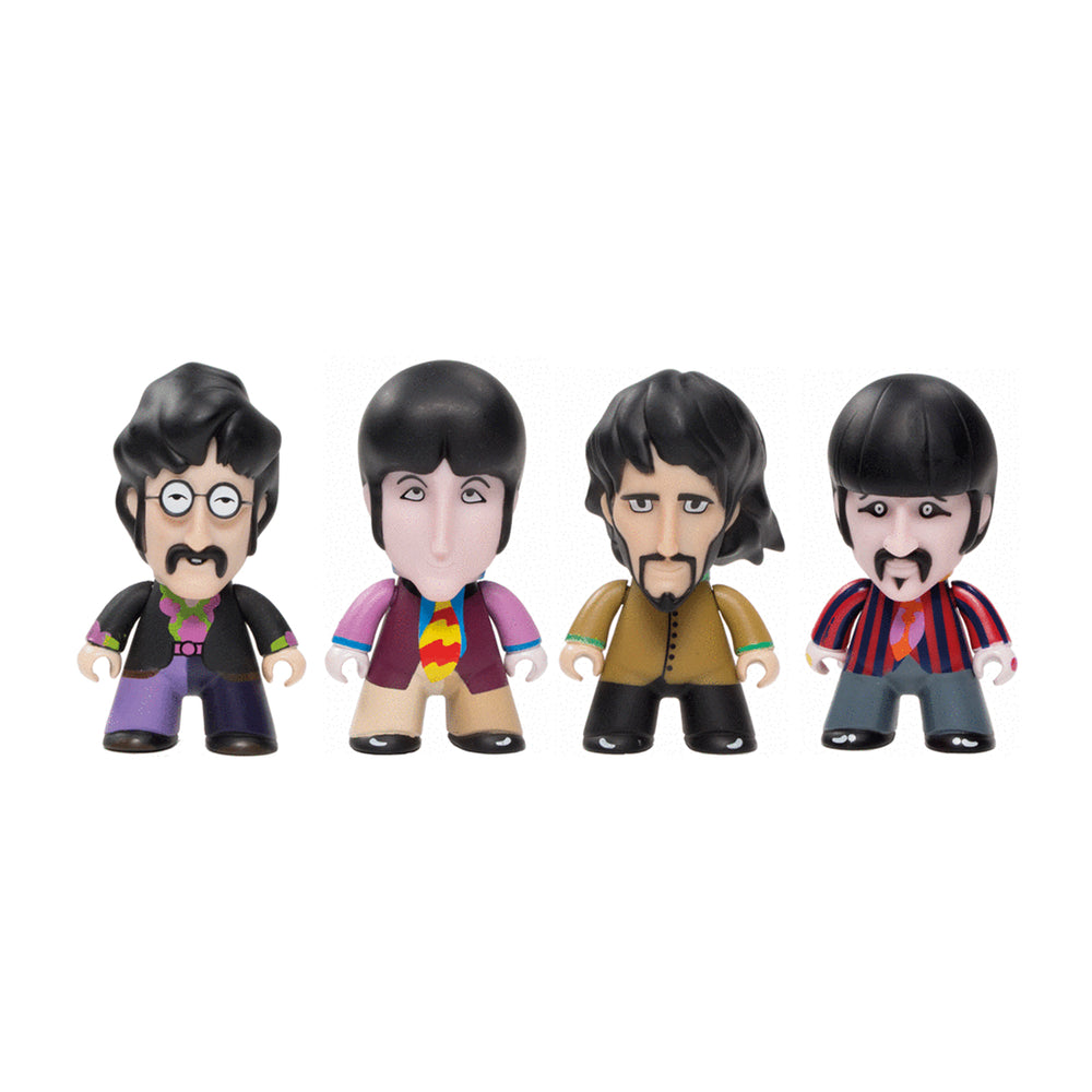 SOLD OUT! Beatles Collectible - 2019 Titans Yellow Submarine Glow in the Dark 3" Fab Four Pack Figures