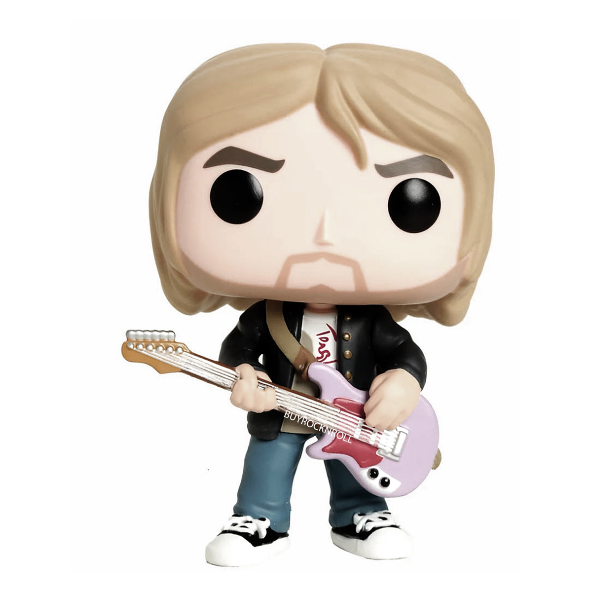 Nirvana Collectible Funko Pop Rocks Kurt Cobain MTV Loud Live Figure Hot-Topic 66 Nonperfect