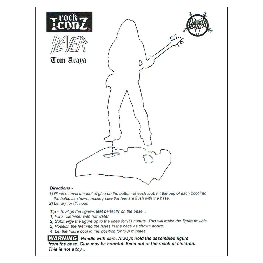 SOLD OUT! Slayer Collectible 2014 Knucklebonz Rock Iconz Tom Araya Statue #166/1000