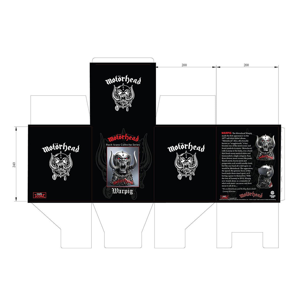 Motorhead Collectible: 2017 KnuckleBonz Rock Iconz Motorhead Warpig Statue #89