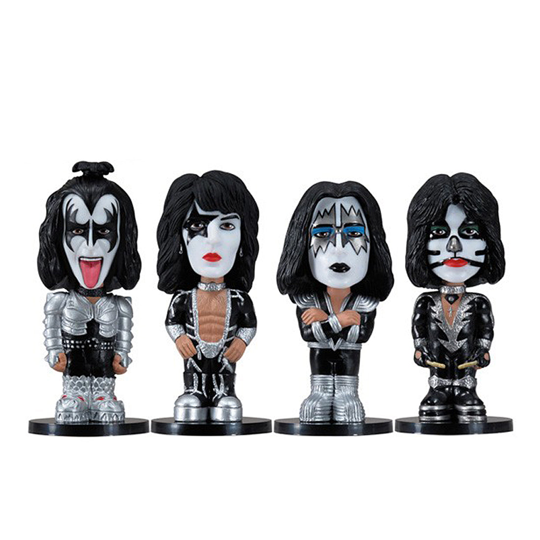 KISS Collectibles: 2012 Funko Mini Kisses Wacky Wobblers Bobble Head Figures
