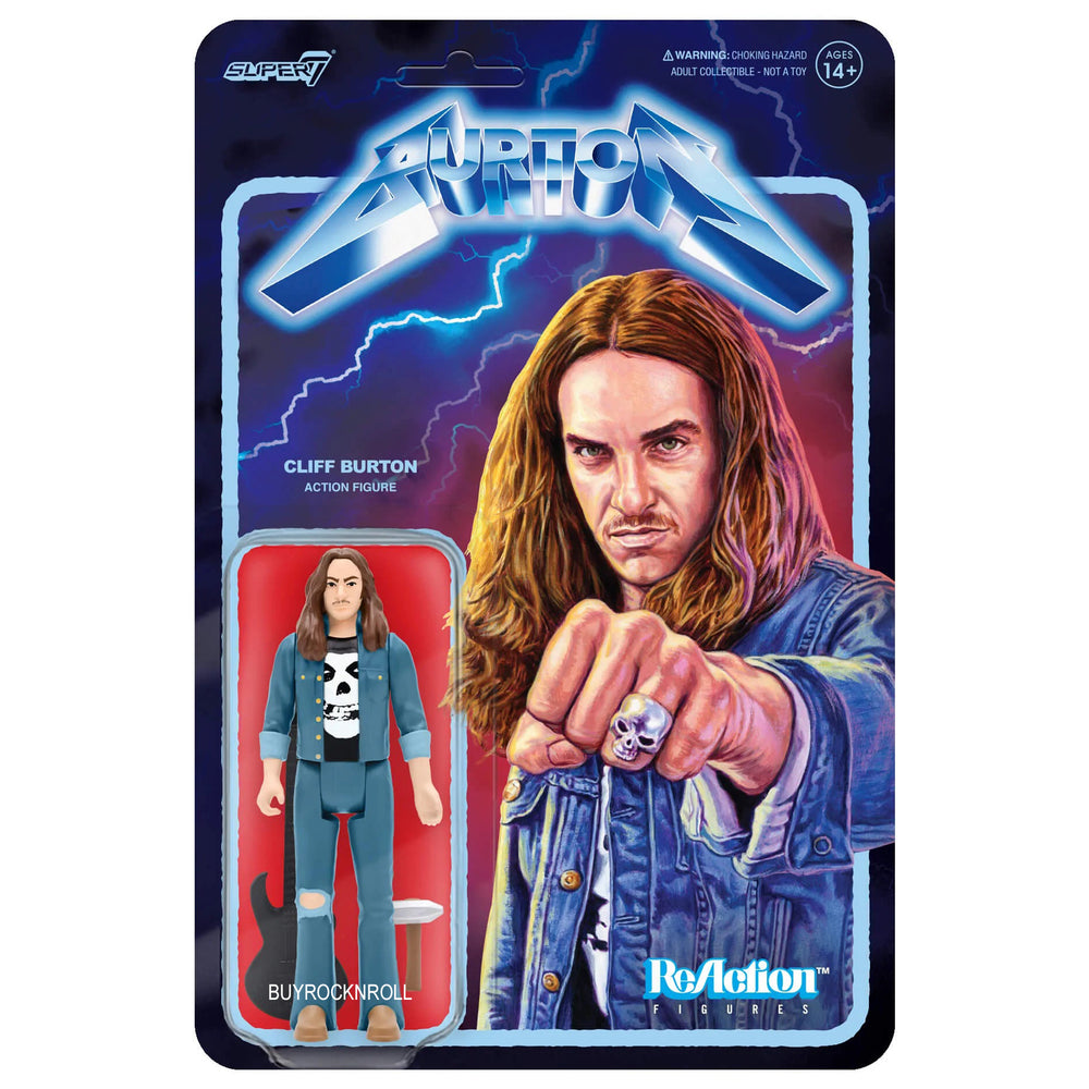 SOLD OUT! Metallica Collectible 2023 Handpicked Super7 Cliff Burton Reaction Figure