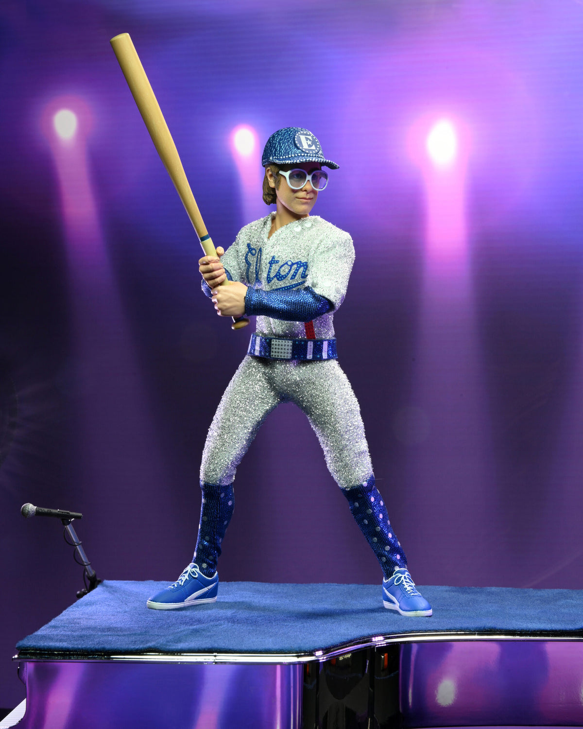 Elton John Collectible 2022 NECA Live in '75 Dodger Stadium 8" Clothed Action Figure