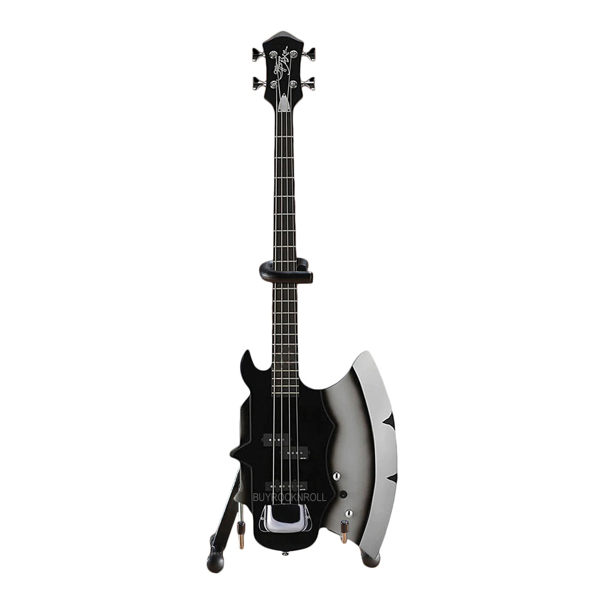 KISS Collectible Axe Heaven Gene Simmons Signature AXE Bass Mini Guitar Model in Collectors Packaging