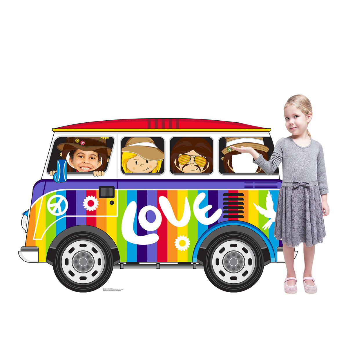 Summer of Love Collectible: 2017 Hippie Love Bus Cardboard Standup/Stand-In