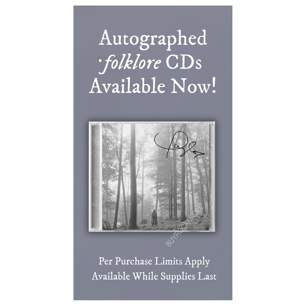 Taylor Swift Store 2020 Merch: Collectible Limited Edition Folklore Signed "in the trees" Deluxe CD