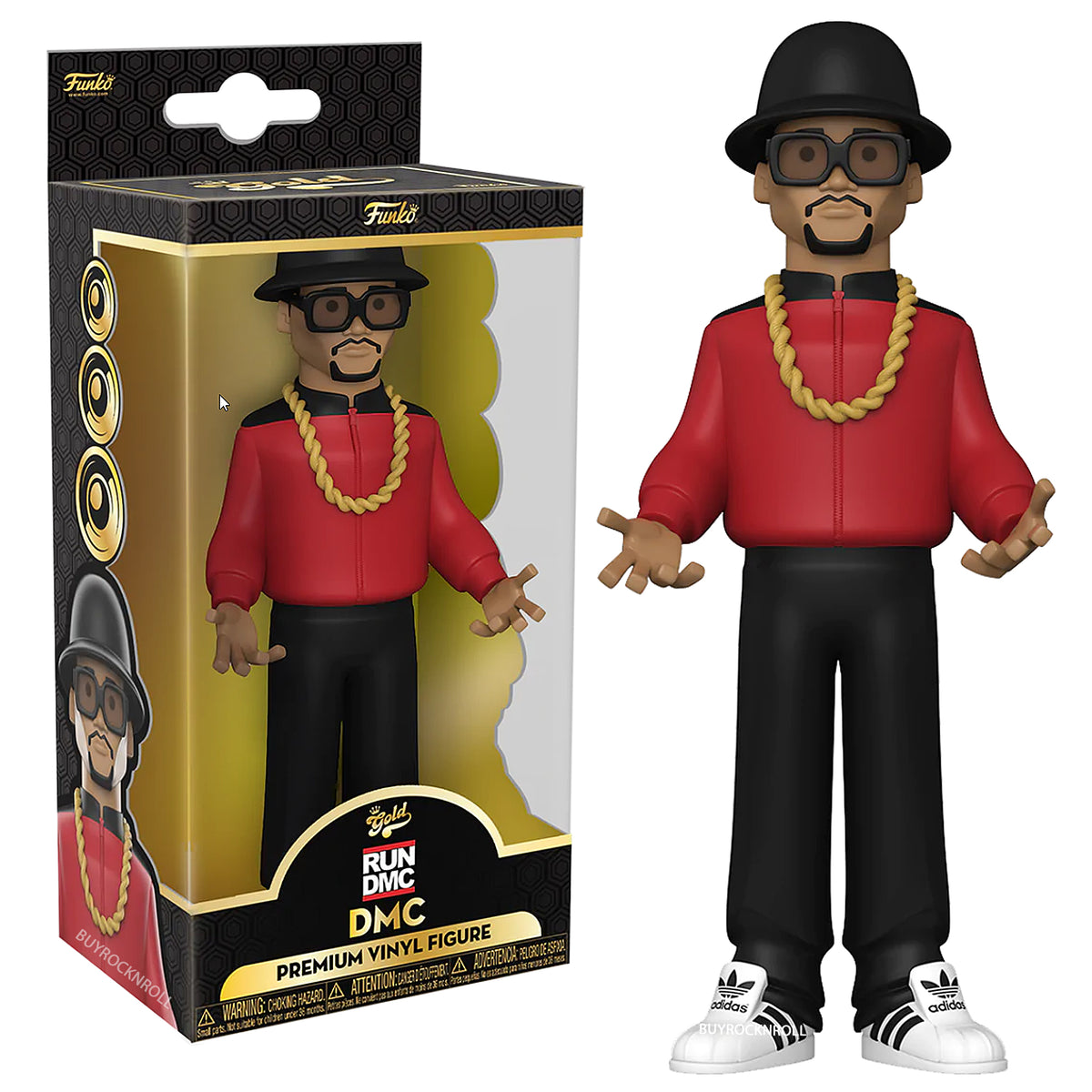 RUN DMC Jam Master Jay Handpicked 2022 Premium Vinyl Gold 5" Figure Set