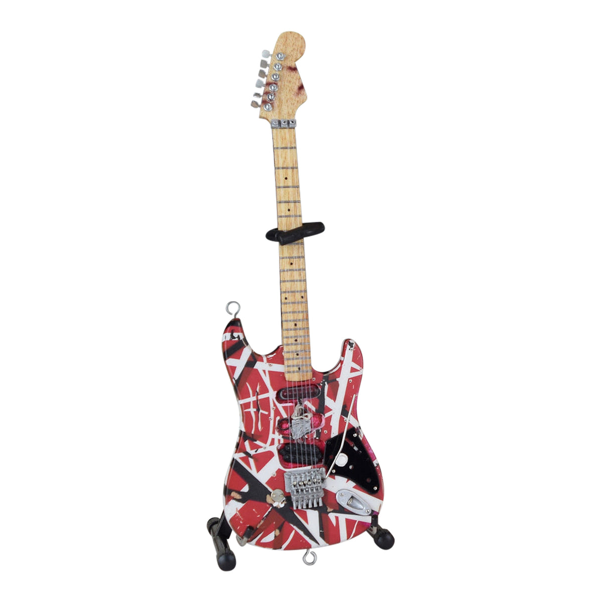 SOLD OUT! Eddie Van Halen Collectible Axe Heaven EVH "Frankenstein" Mini Guitar Replica in EVH Guitar Case