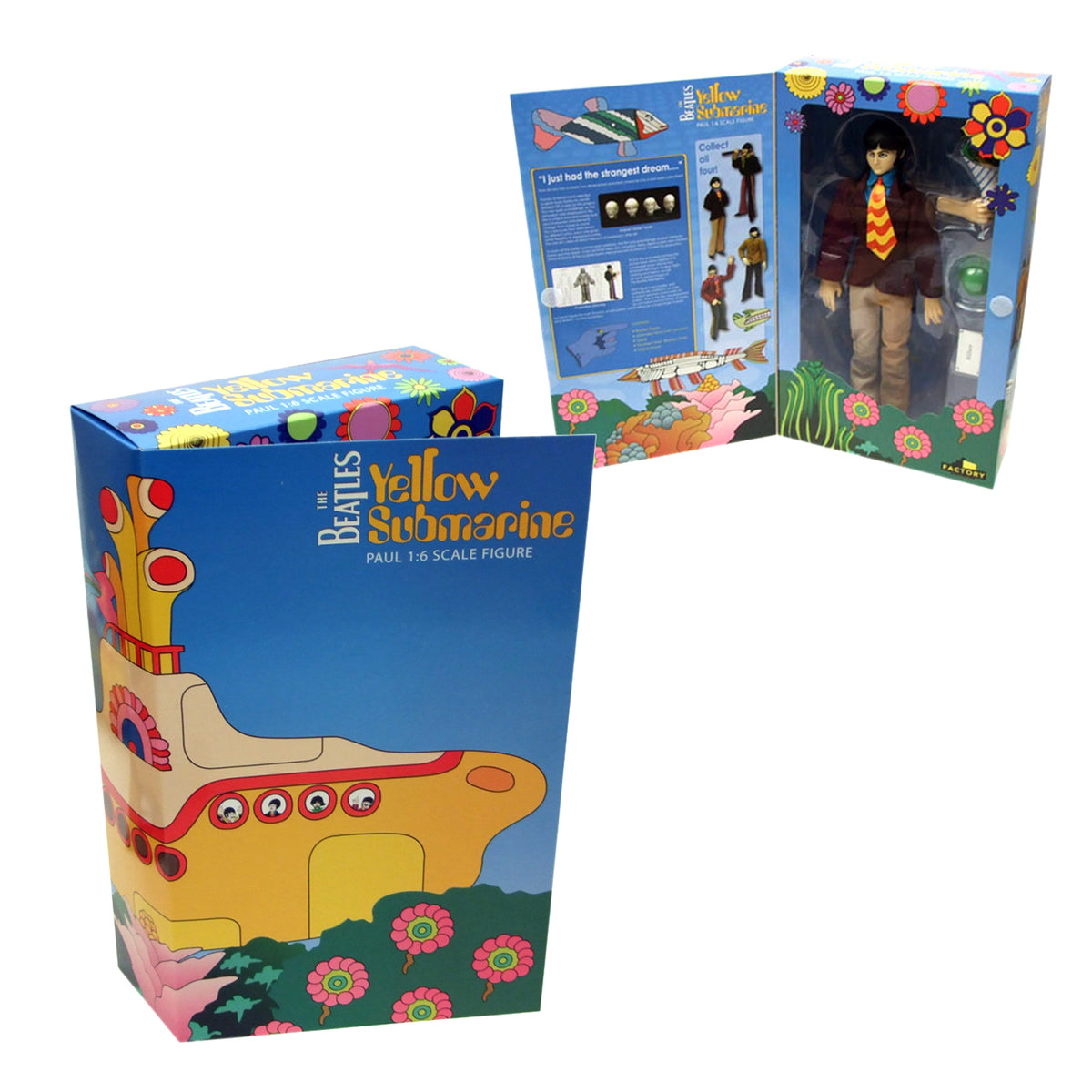The Beatles 2013 Factory Entertainment Yellow Submarine Band Members 12" Figures Set of 4