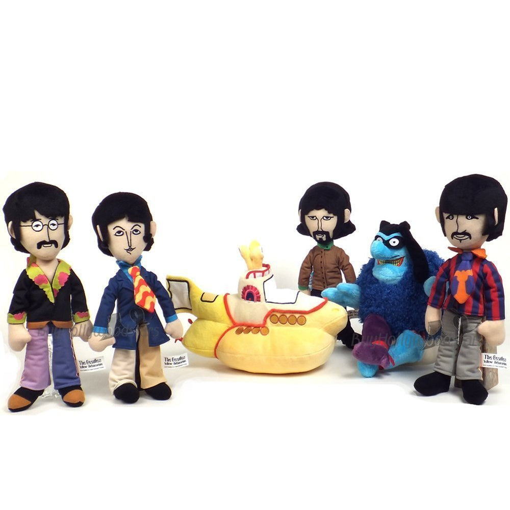 Beatles Collectible 2012 Factory Entertainment Yellow Submarine Band Members Plush Doll Set