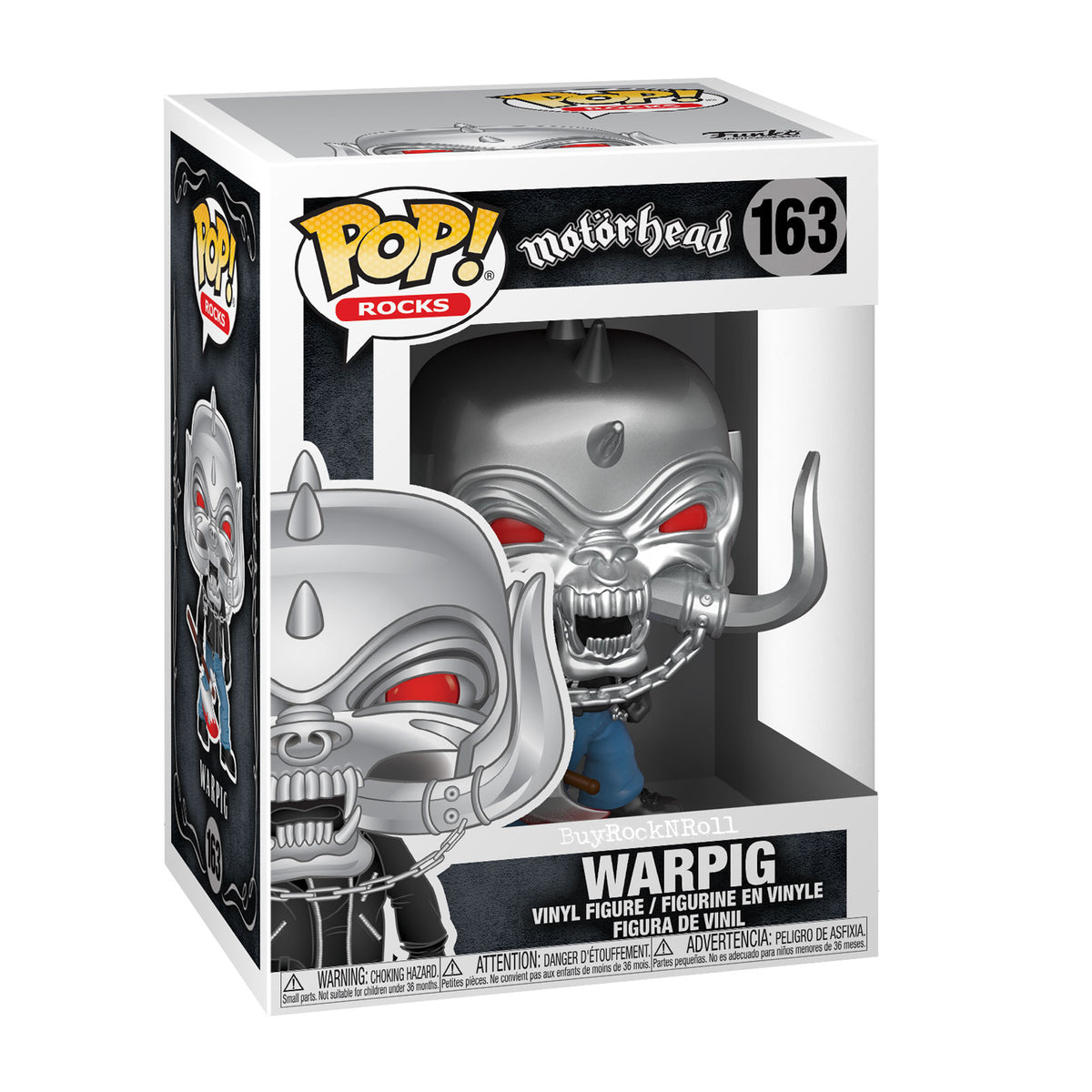 Motorhead Collectible Funko Pop Rocks Lemmy Kilmister #170 Warpig #163 Figures in Protectors
