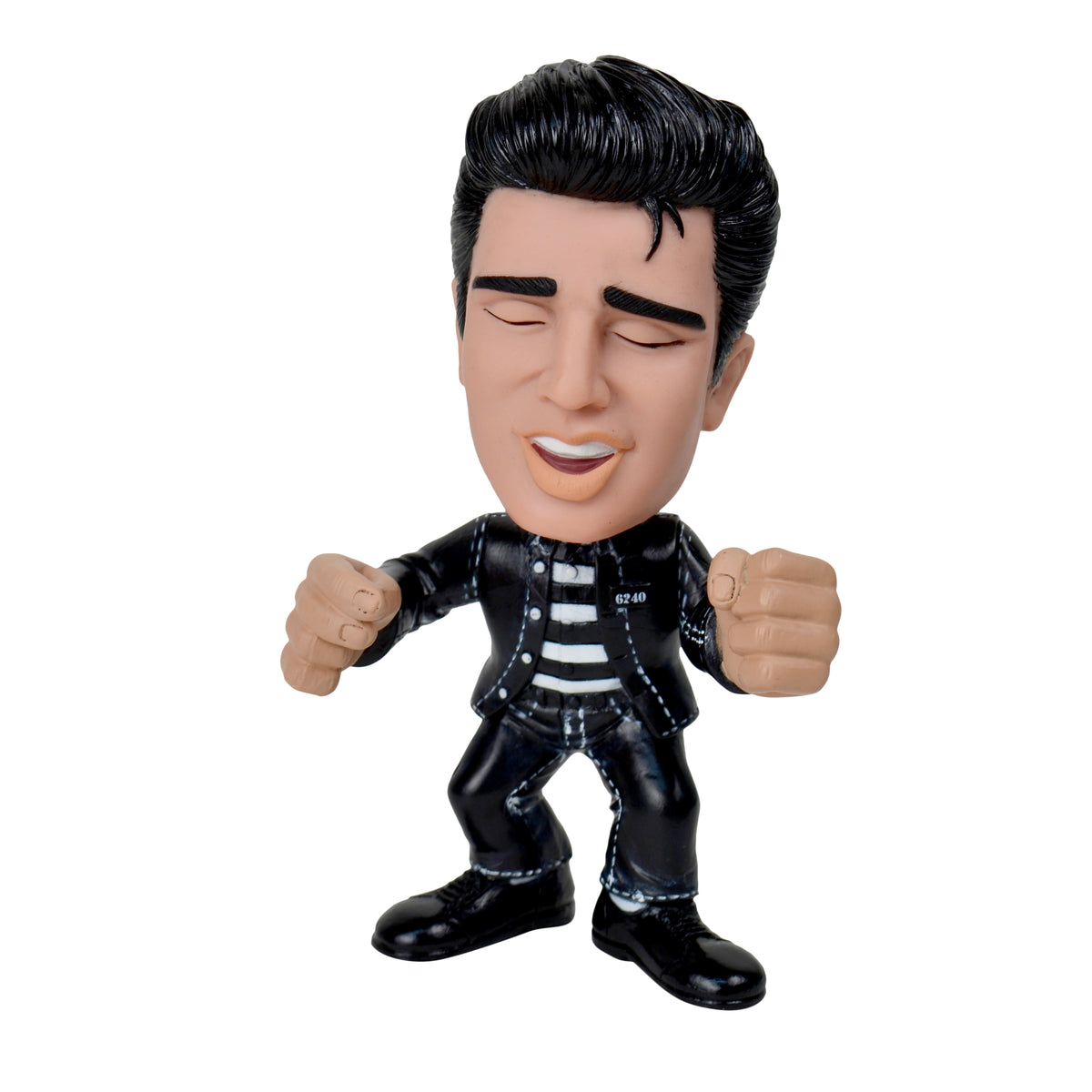 Elvis Presley Movie Collectible: 2009 Funko Force Jailhouse Rock Figure in Blue Lid Display Case