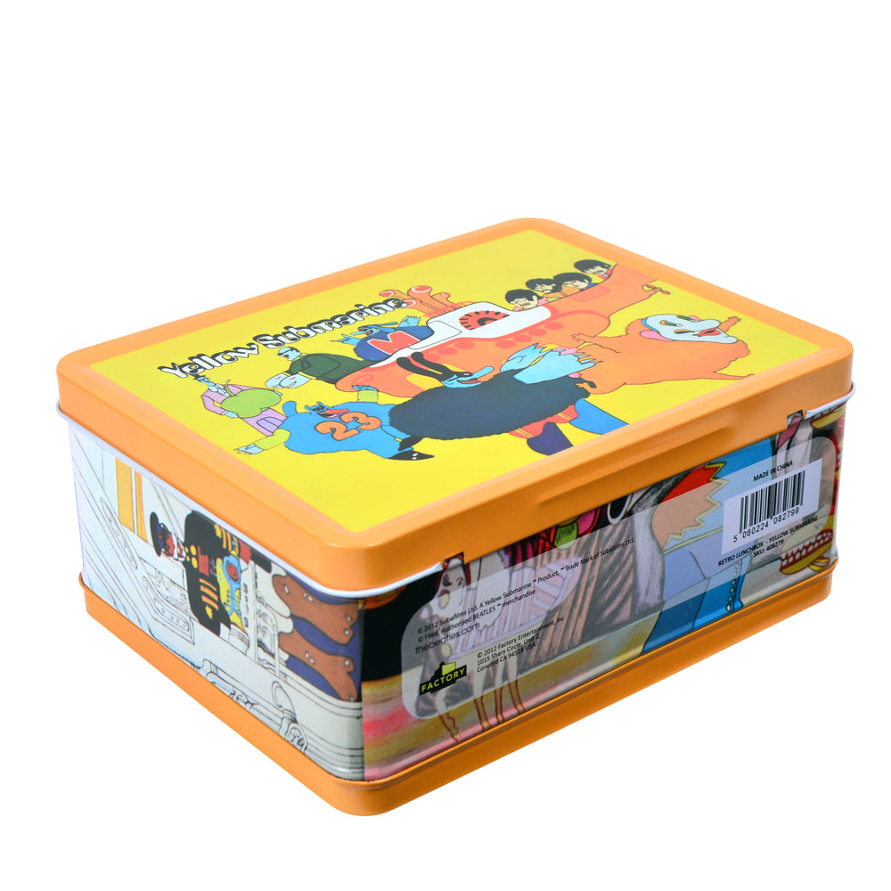 The Beatles 2012 Factory Entertainment Yellow Submarine Retro Lunchbox & Thermos