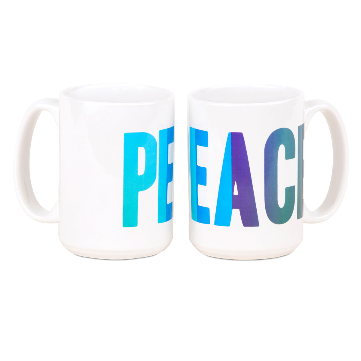 Summer of Love/Monterey Pop - Peace, Love & Happiness Mug Set of 3 (not 6)