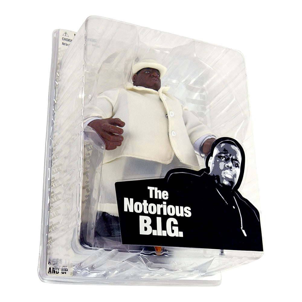 SOLD OUT! Notorious B.I.G Collectible 2006 Mezco Biggie Smalls White Suit 9" Figure