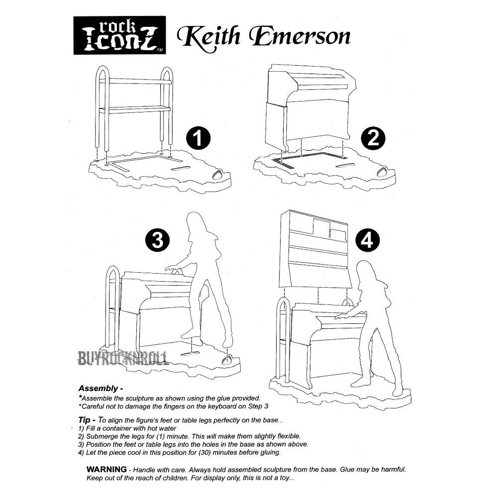ELP Emerson Lake Palmer Collectible: 2006 KnuckleBonz Rock Iconz Keith Emerson Statue - SOLD!