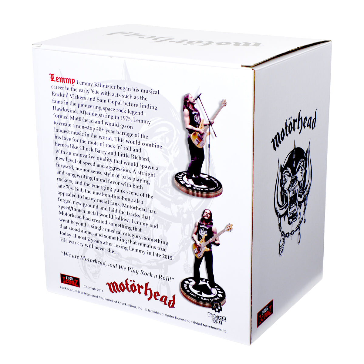 Motorhead 2017 KnuckleBonz Rock Iconz Lemmy Kilmister II Statue #419