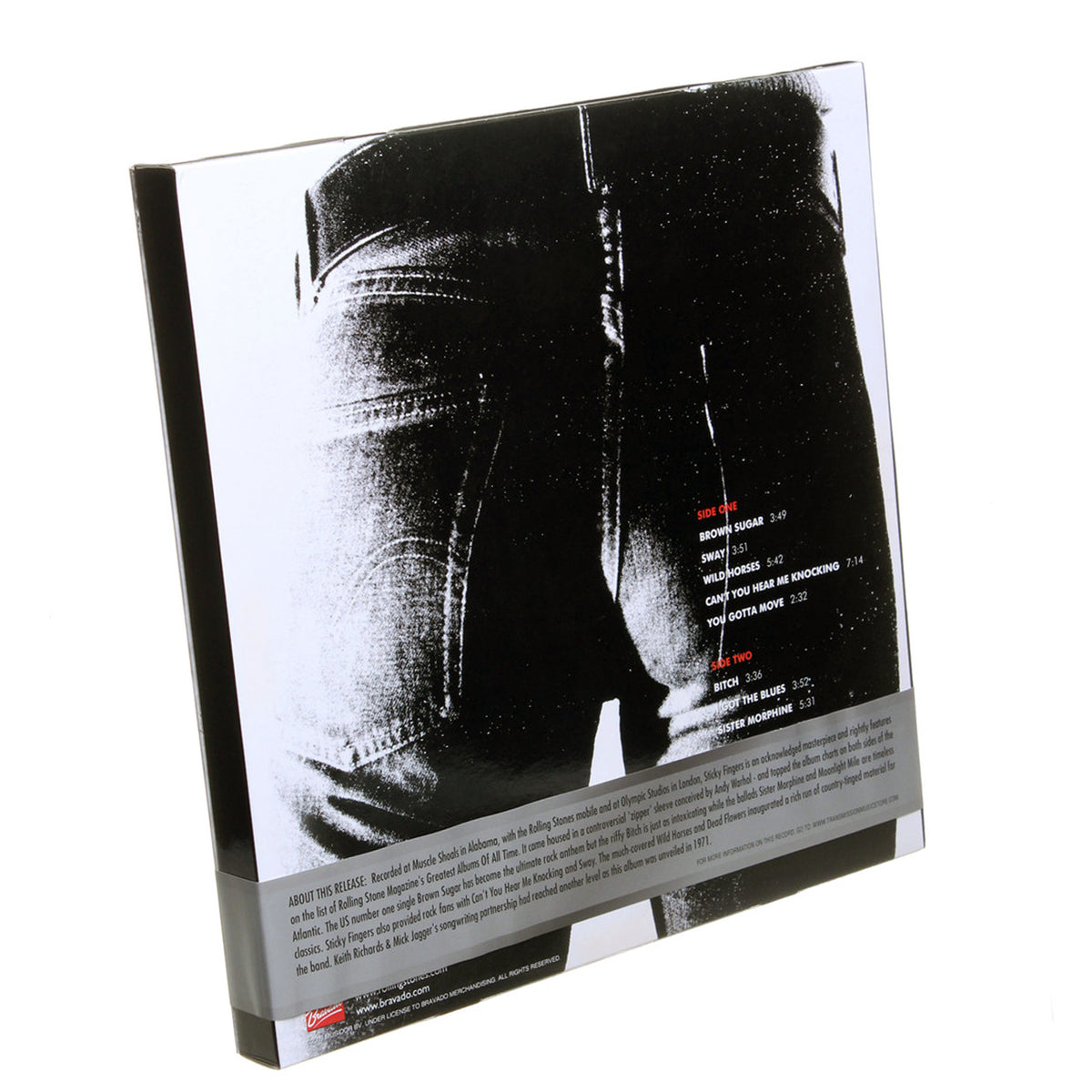 Rolling Stones Collectible 2009 Sticky Fingers Red Vinyl LP Album T-Shirt Box Set - M