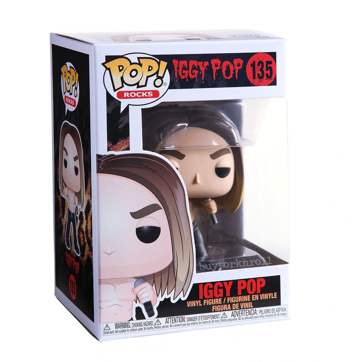Iggy Pop Collectible 2019 Handpicked Funko Pop! Rocks #135 Vinyl Figure