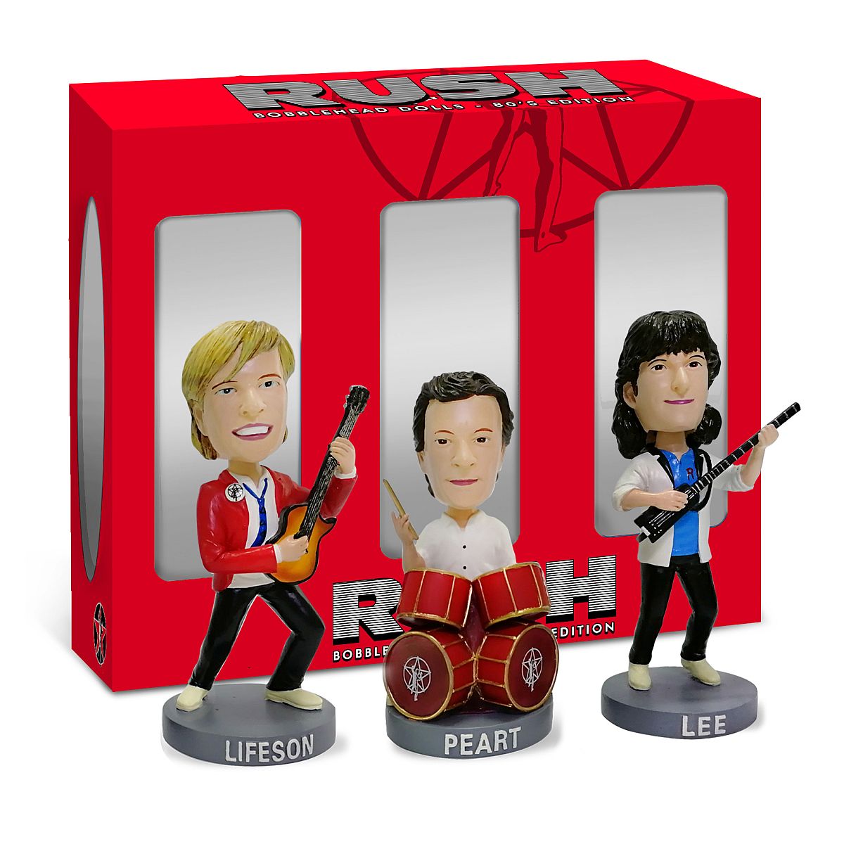 SOLD OUT! RUSH 2019 SRO 80’s Edition Bobblehead Dolls Geddy Lee/Neil Peart/ Alex Lifeson