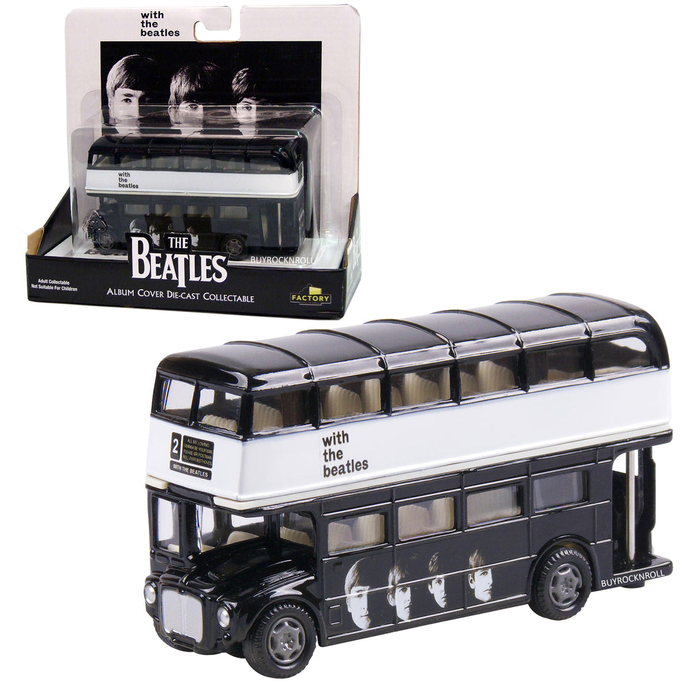 New Beatles Collectible 2012 Factory Entertainment Die-Cast Bus-With The Beatles