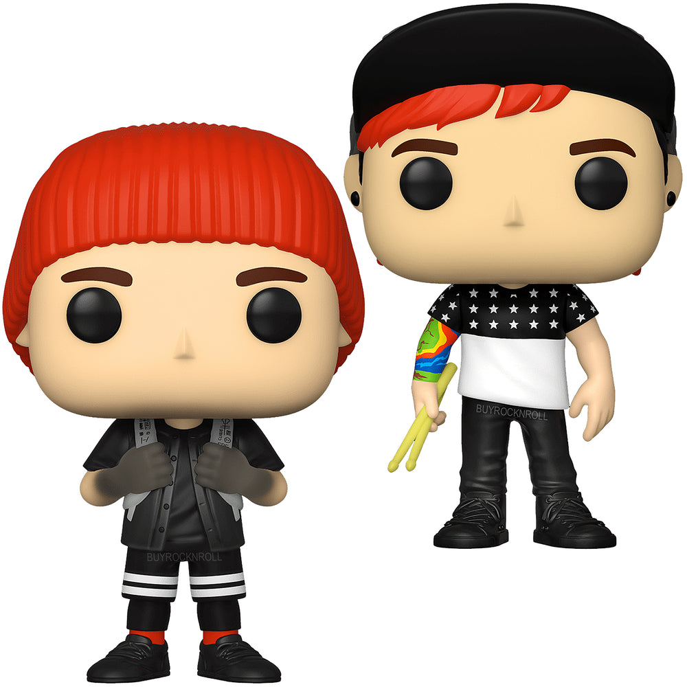 Twenty One Pilots 2021 Stressed Out Funko Pop Rocks Josh #226 & Tyler #227 Figure Set