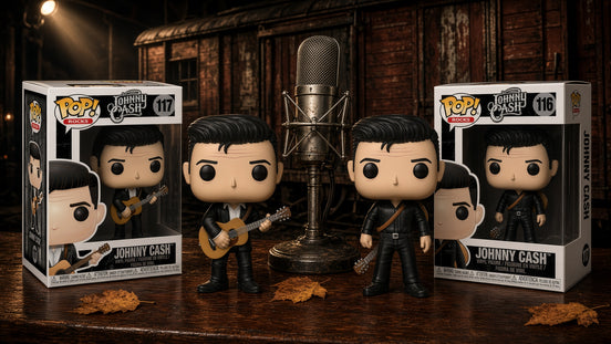 New Johnny Cash 2018 Funko Pop Rocks Man In Black Folsom Prison #116 #117 NM/MT