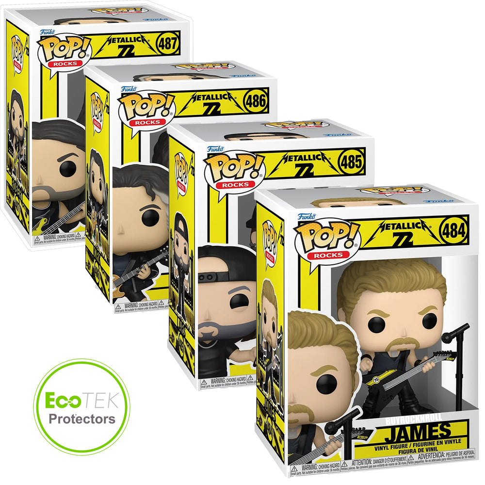 PRESALE- Metallica 2025 Funko POP! Rocks 72 Seasons Set #484 485 486 487 Wave 2 NM