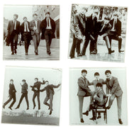 The Beatles Collectible 2014 50th Anniversary Fab Four Glass Coasters Set of 4