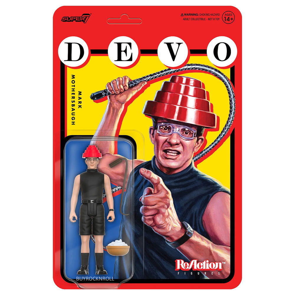 DEVO Collectible 2023 Super7 Reaction Figure Mark Mothersbaugh (Whip It)
